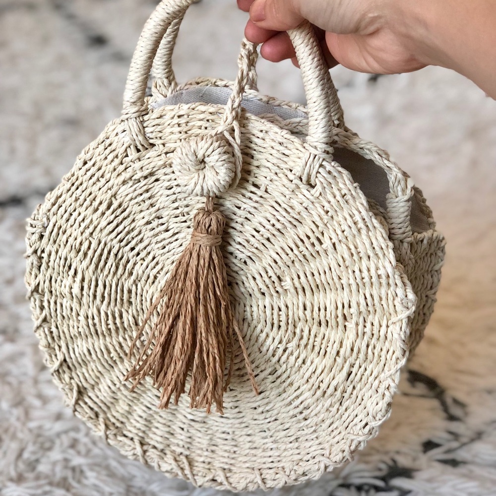 Nasty Gal Straw Crossbody Bag
